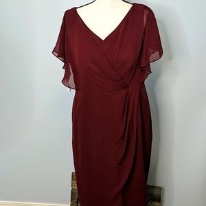 Azazie 14 Burgundy Flirty Dress